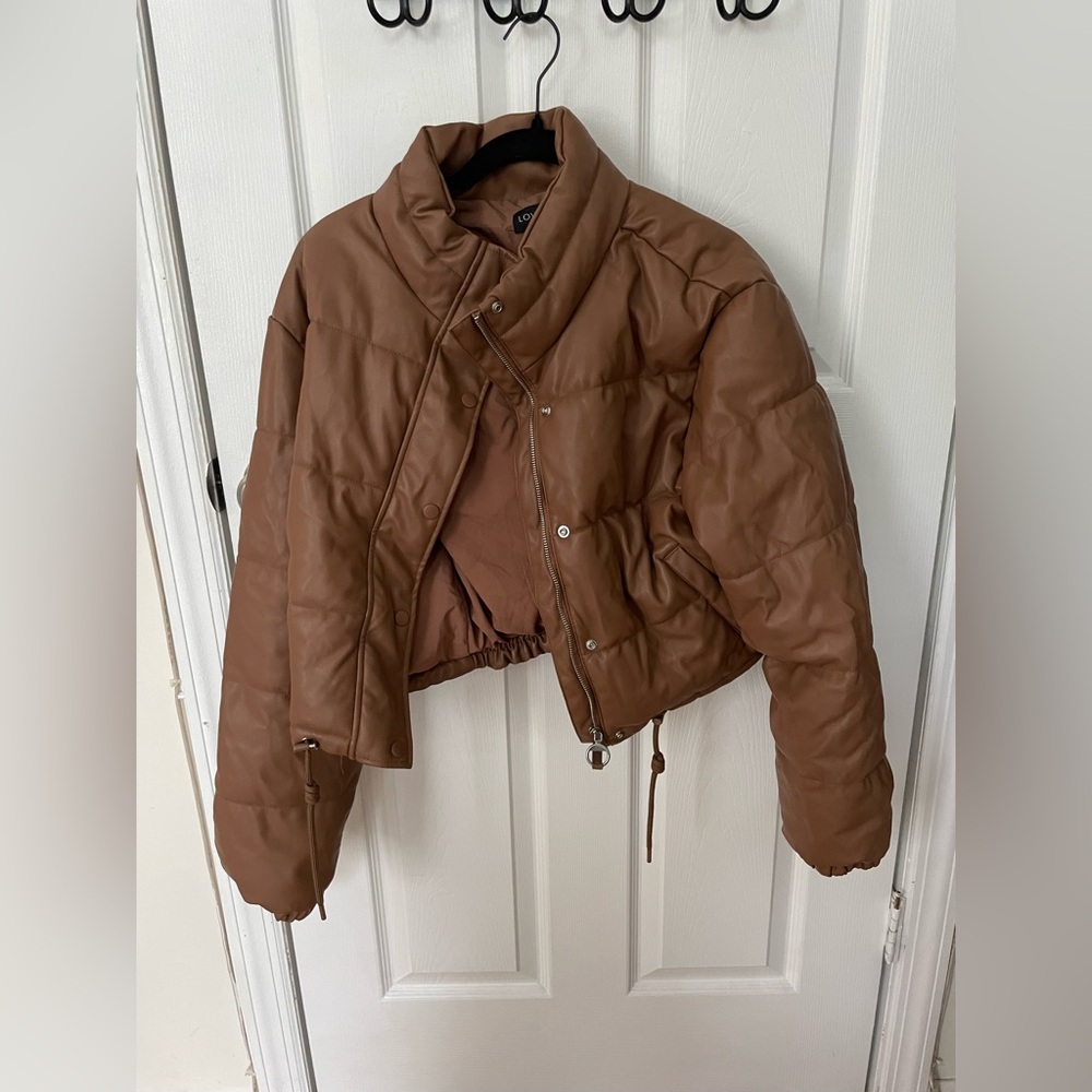 Love Tree Brown Women's Puffer Jacket